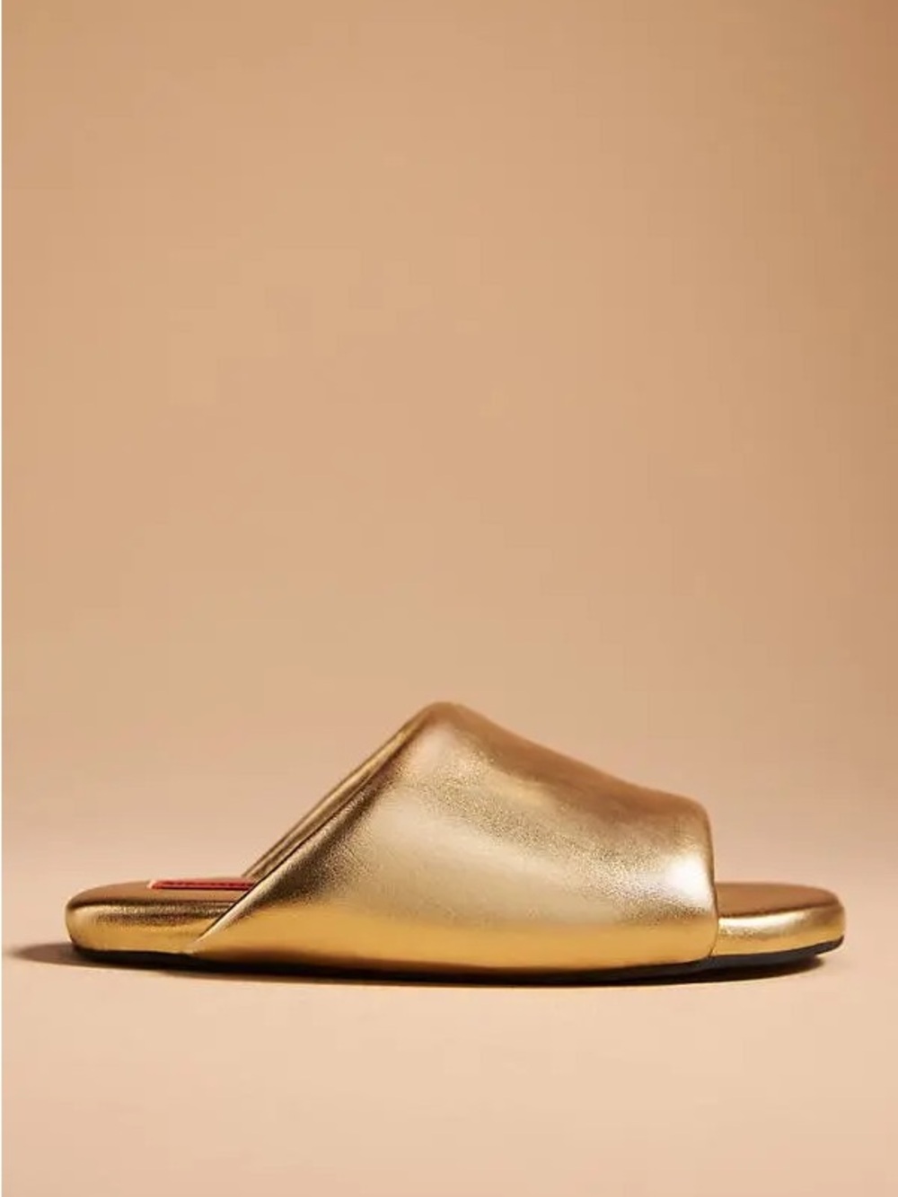 Simon Miller Puffy Bubble Slide Sandals Metallic Star Gold Leather Size 39 / 9
